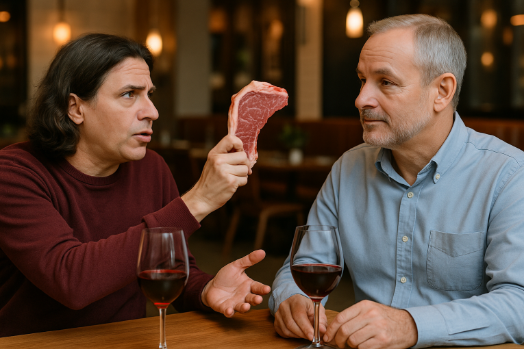 Argumenty ve prospěch jezení masa jsou předvídatelné a špatné